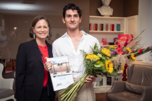 Sonja Wimmer und Duccio Tariello beim Kulturpreis